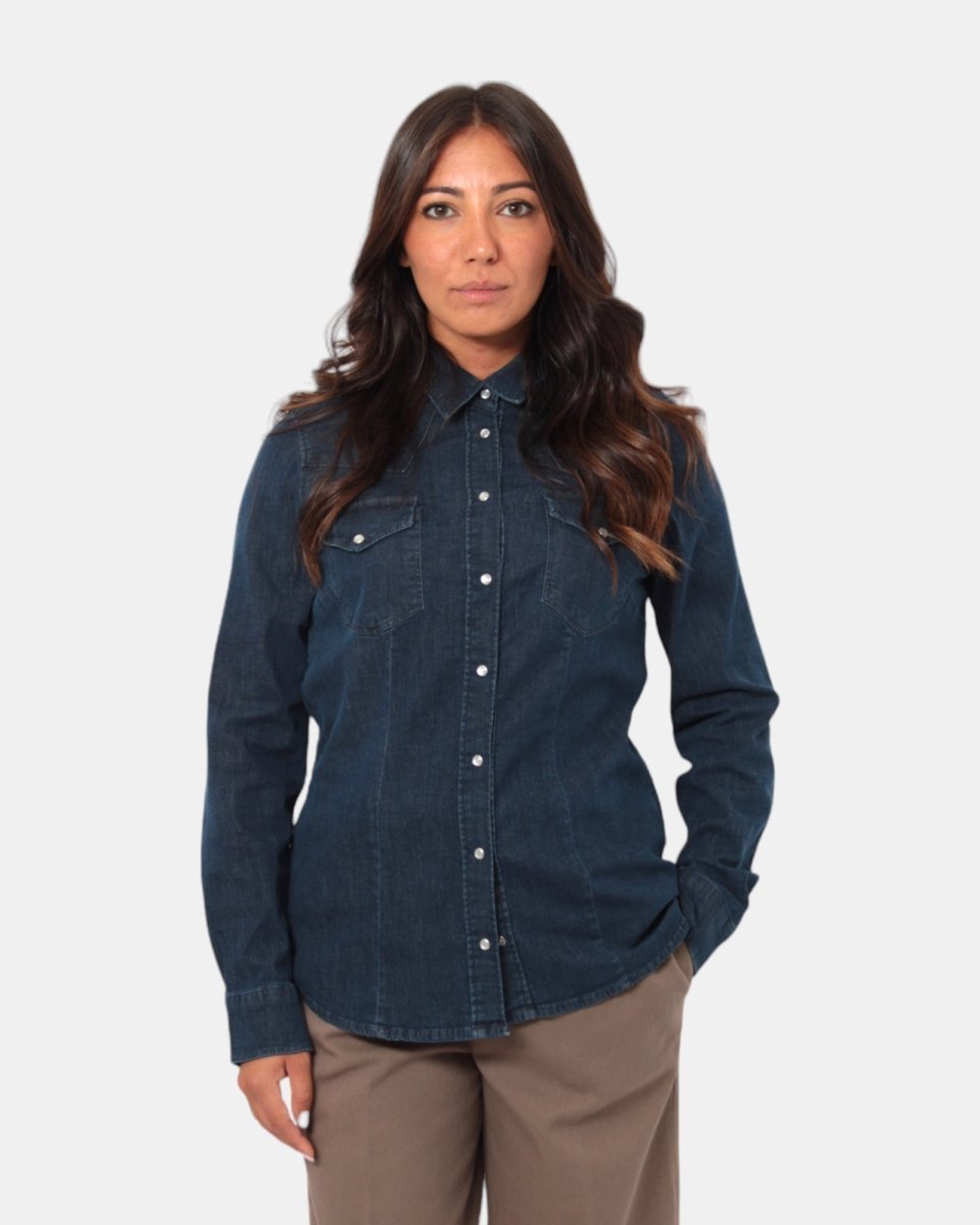 CAMICIA RE - HASH IN JEANS MOD. TEAGAN - BLUE - 10Decimi