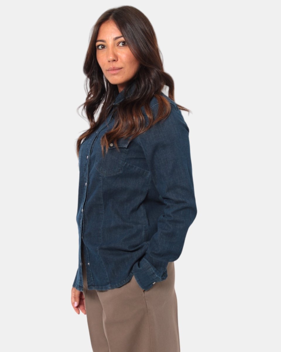 CAMICIA RE - HASH IN JEANS MOD. TEAGAN - BLUE - 10Decimi