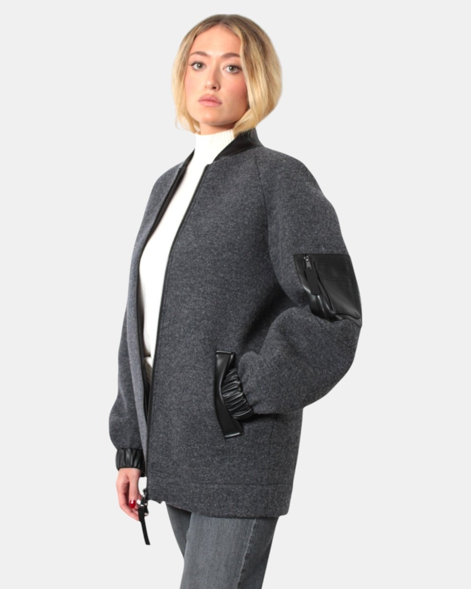 CAPPOTTO MAX MARA LEISURE MOD. LIMOSA - 001 GRIGIO MEDIO - 10Decimi