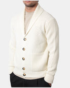 CARDIGAN CON BOTTONI KANGRA - 00161 LATTE - 10Decimi