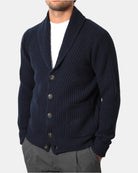 CARDIGAN CON BOTTONI KANGRA - 00202 NAVY - 10Decimi