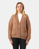 CARDIGAN ROBERTO COLLINA - CAMMELLO - 10Decimi