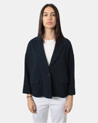 CIRCOLO 1901 - Blazer Monopetto Blu Navy - 10Decimi