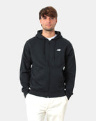 FELPA CON ZIP NEW BALANCE SPORT ESSENTIALS - NERO - 10Decimi