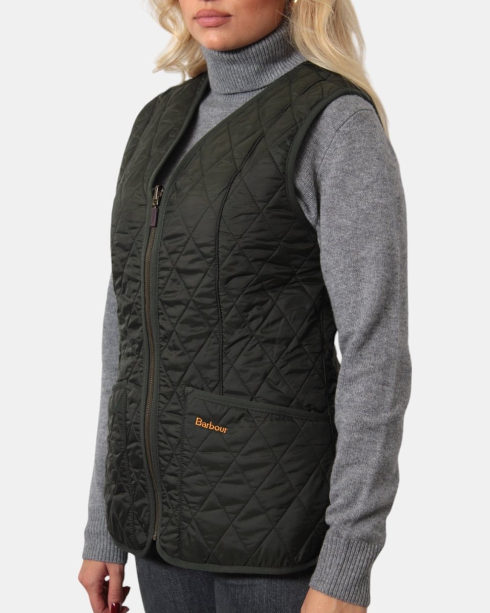 GILET BARBOUR MOD. BETTY LINER - DARK OLIVE - 10Decimi