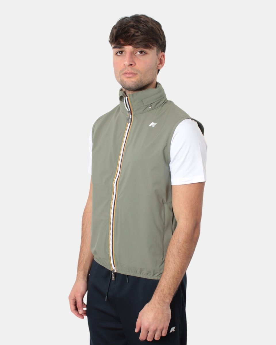 GILET K WAY MOD. VALEN STRETCH DOT - V15 GREEN LICHEN - 10Decimi