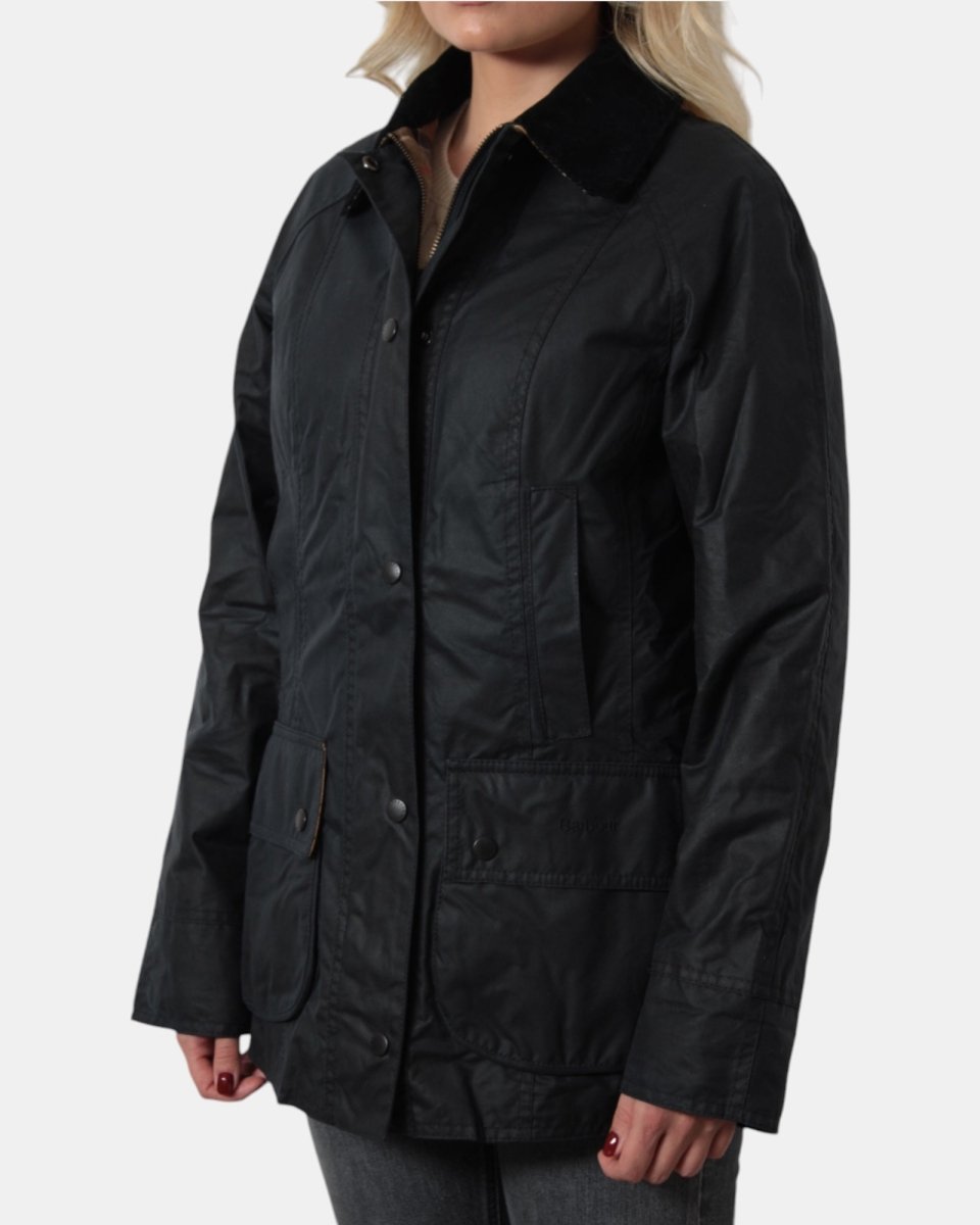 GIUBBOTTO BARBOUR MOD. BEADNELL WAX - NAVY - 10Decimi