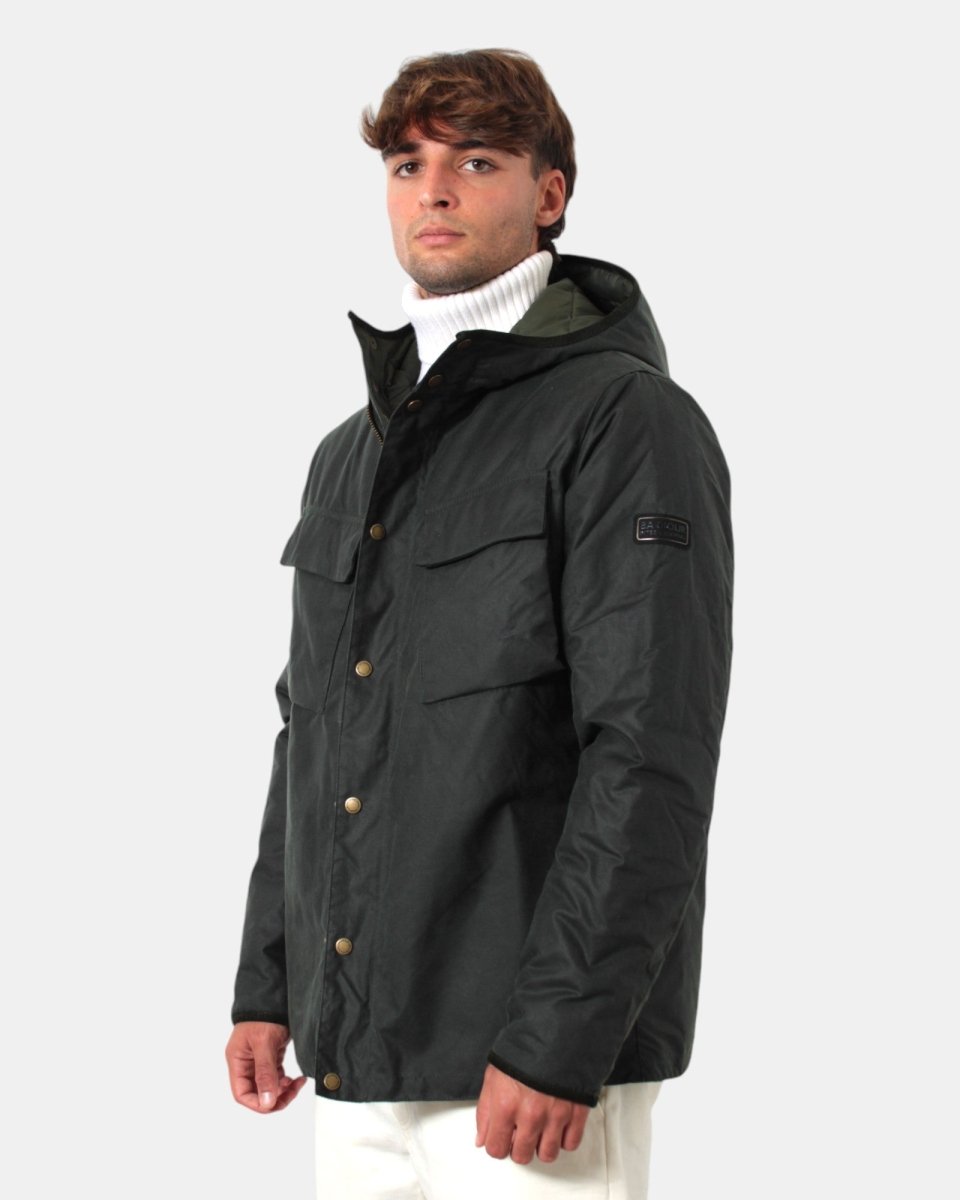 GIUBBOTTO BARBOUR MOD. LONGWELL WAX - SAGE - 10Decimi