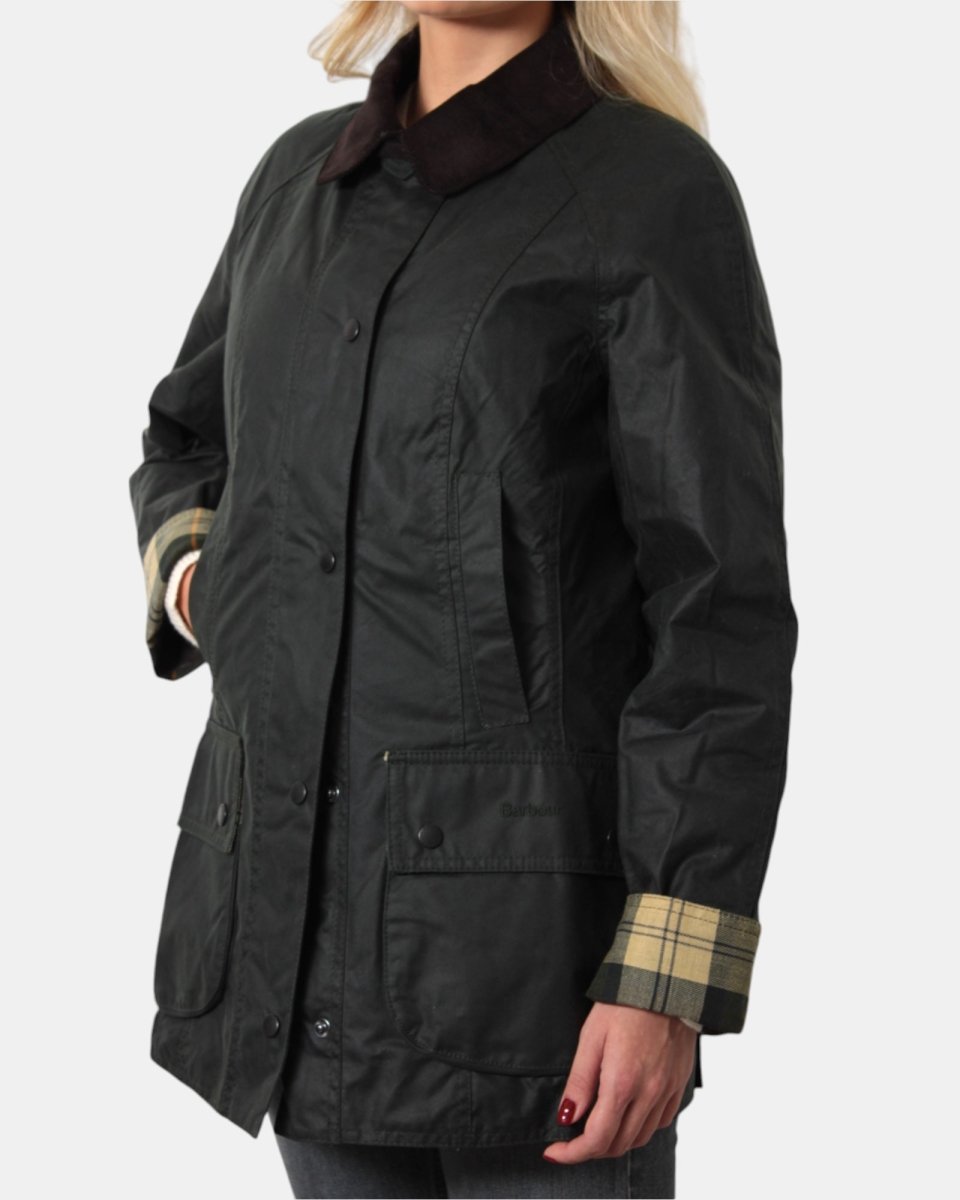 GIUBBOTTO BARBOUR MOD.BEADNELL WAX - SAGE - 10Decimi