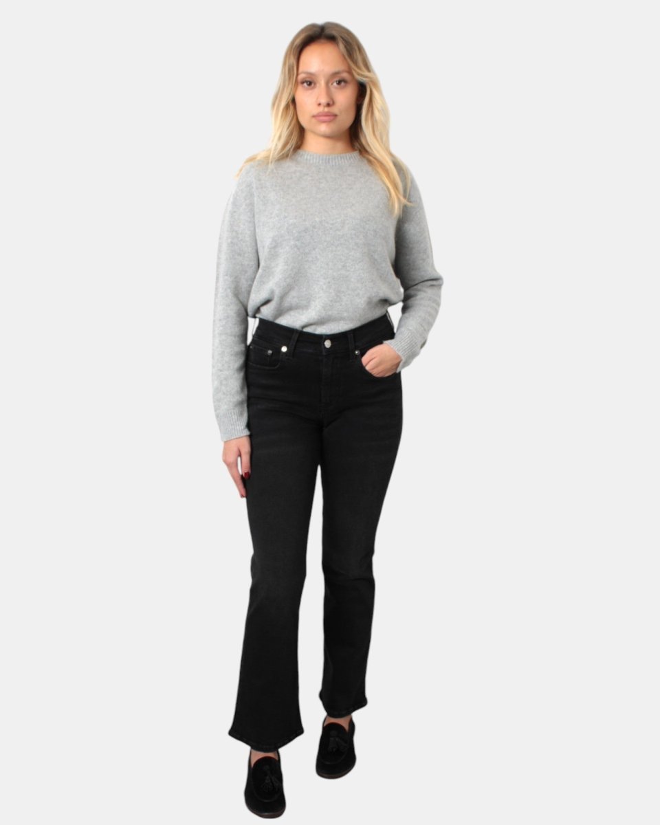 JEANS ROY ROGER'S MOD. ZANDRA HEM - NERO - 10Decimi