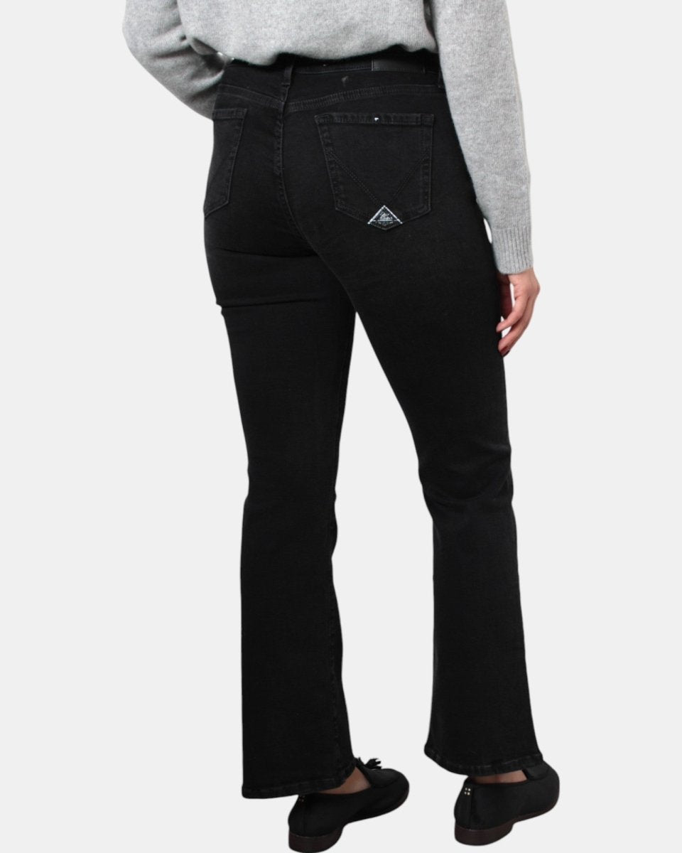 JEANS ROY ROGER'S MOD. ZANDRA HEM - NERO - 10Decimi