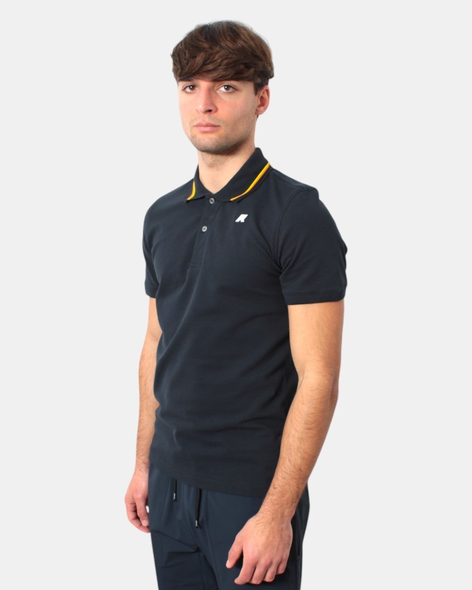 K WAY - Polo A Manica Corta Blu - 10Decimi