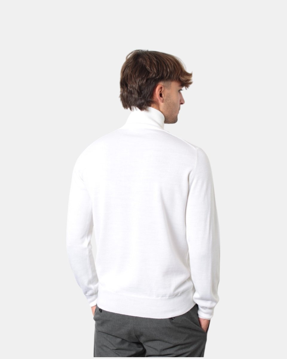 MAGLIA A DOLCEVITA KANGRA - 00001 BIANCO - 10Decimi