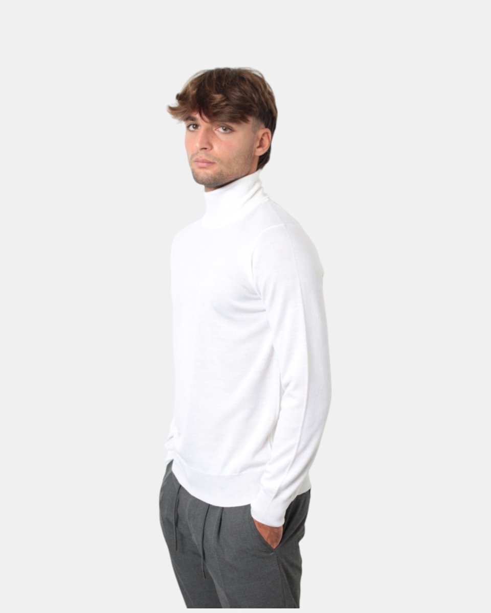 MAGLIA A DOLCEVITA KANGRA - 00001 BIANCO - 10Decimi