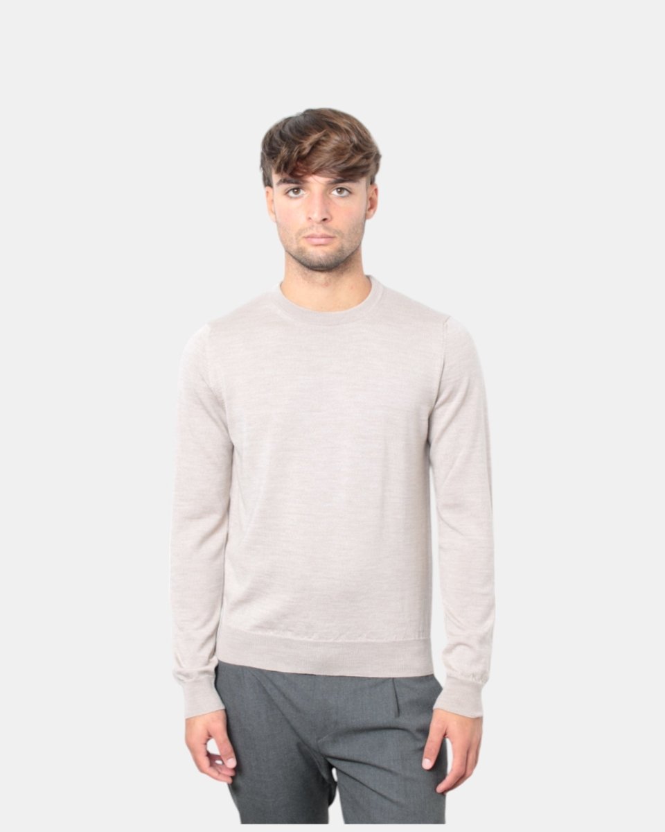 MAGLIA A GIROCOLLO BELLWOOD - 000011 BEIGE - 10Decimi