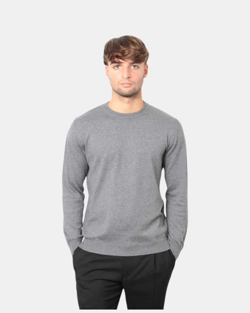 MAGLIA A GIROCOLLO BELLWOOD - 000072 GRIGIO FLANELLA - 10Decimi