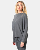 MAGLIA A GIROCOLLO DARK HEATHER GREY - 10Decimi