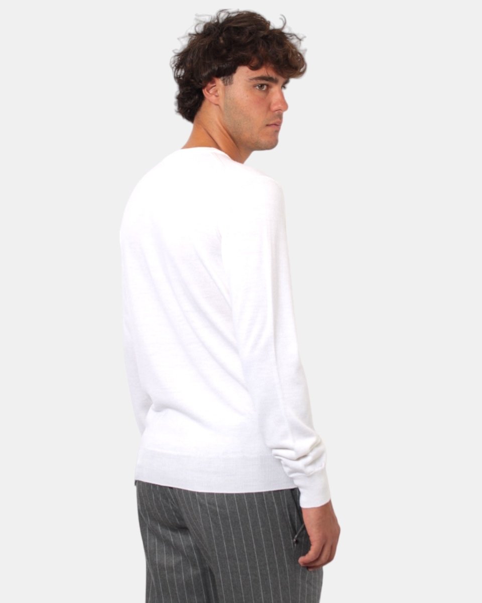 MAGLIA A GIROCOLLO KANGRA - 00001 BIANCO - 10Decimi