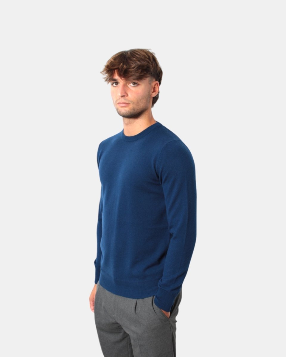 MAGLIA A GIROCOLLO KANGRA - 00691 BLU - 10Decimi