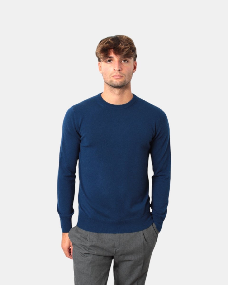 MAGLIA A GIROCOLLO KANGRA - 00691 BLU - 10Decimi