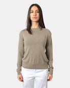 MAGLIA A GIROCOLLO MAX MARA LEISURE MOD. SVAGO - 001 SABBIA - 10Decimi