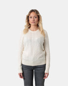 MAGLIA A GIROCOLLO MC2 SAINT BARTH - BLEND WS TRICOT 10 OFF WHITE - 10Decimi