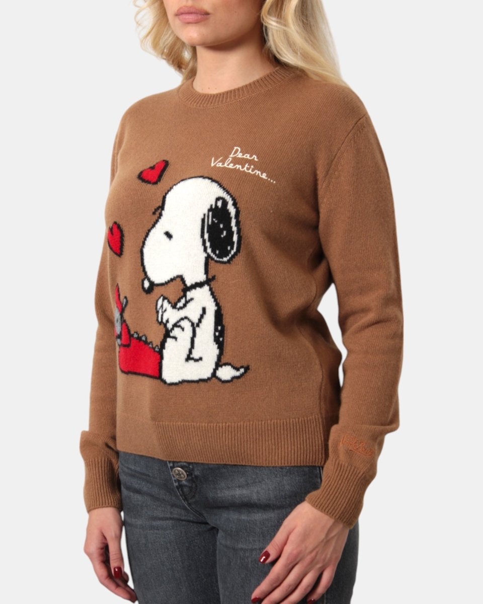 MAGLIA A GIROCOLLO MC2 SAINT BARTH - SNOOPY VALENTINE 19 EMB - 10Decimi