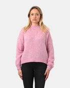 MAGLIA A GIROCOLLO ROBERTO COLLINA - ROSA - 10Decimi