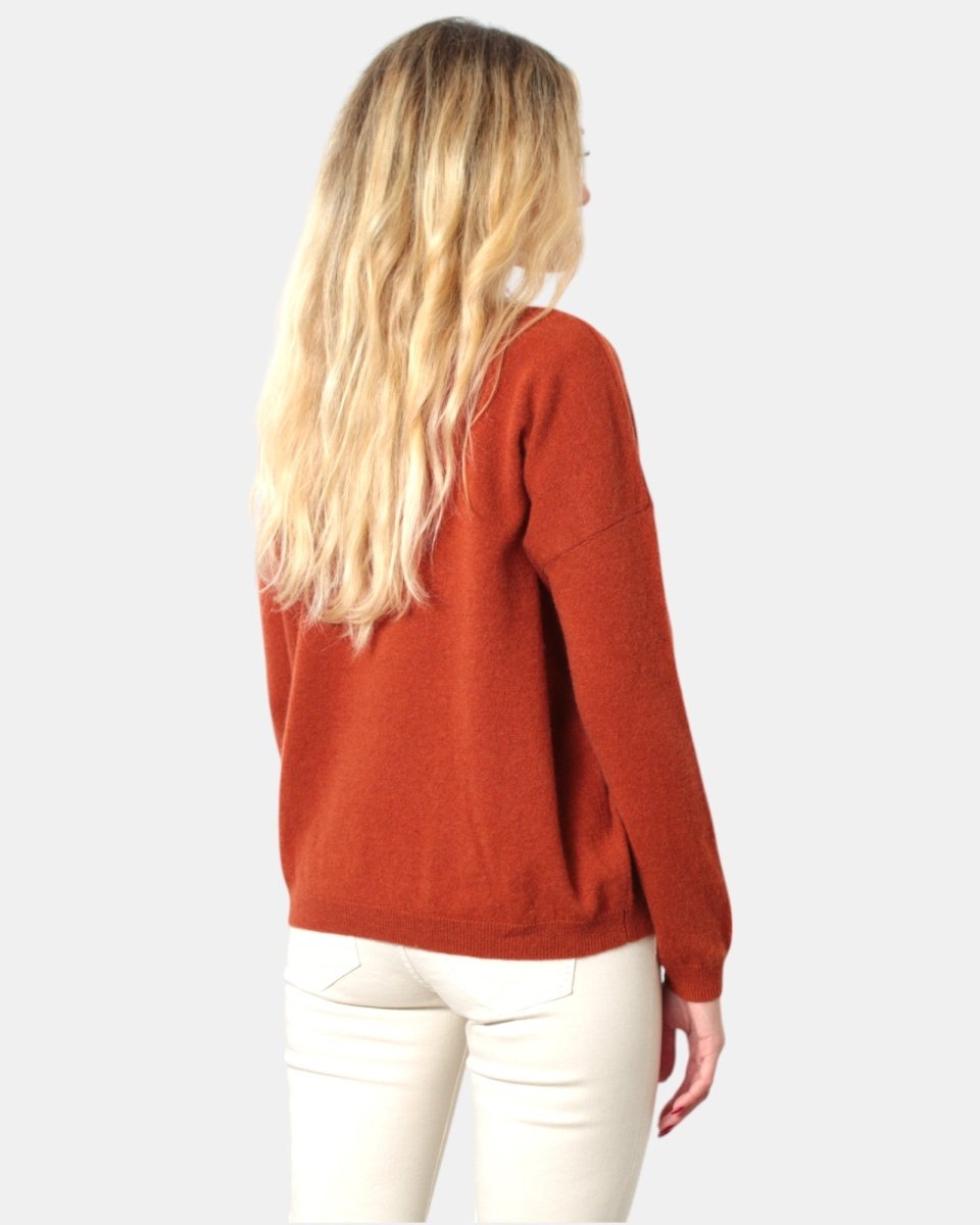 MAGLIA A V CINNAMON - 10Decimi