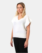 MAGLIA A V KANGRA - 00706 BIANCO - 10Decimi