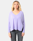 MAGLIA A V LILAC - 10Decimi