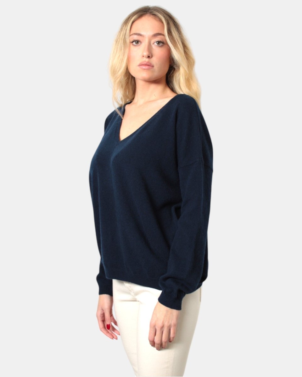 MAGLIA A V NAVY - 10Decimi