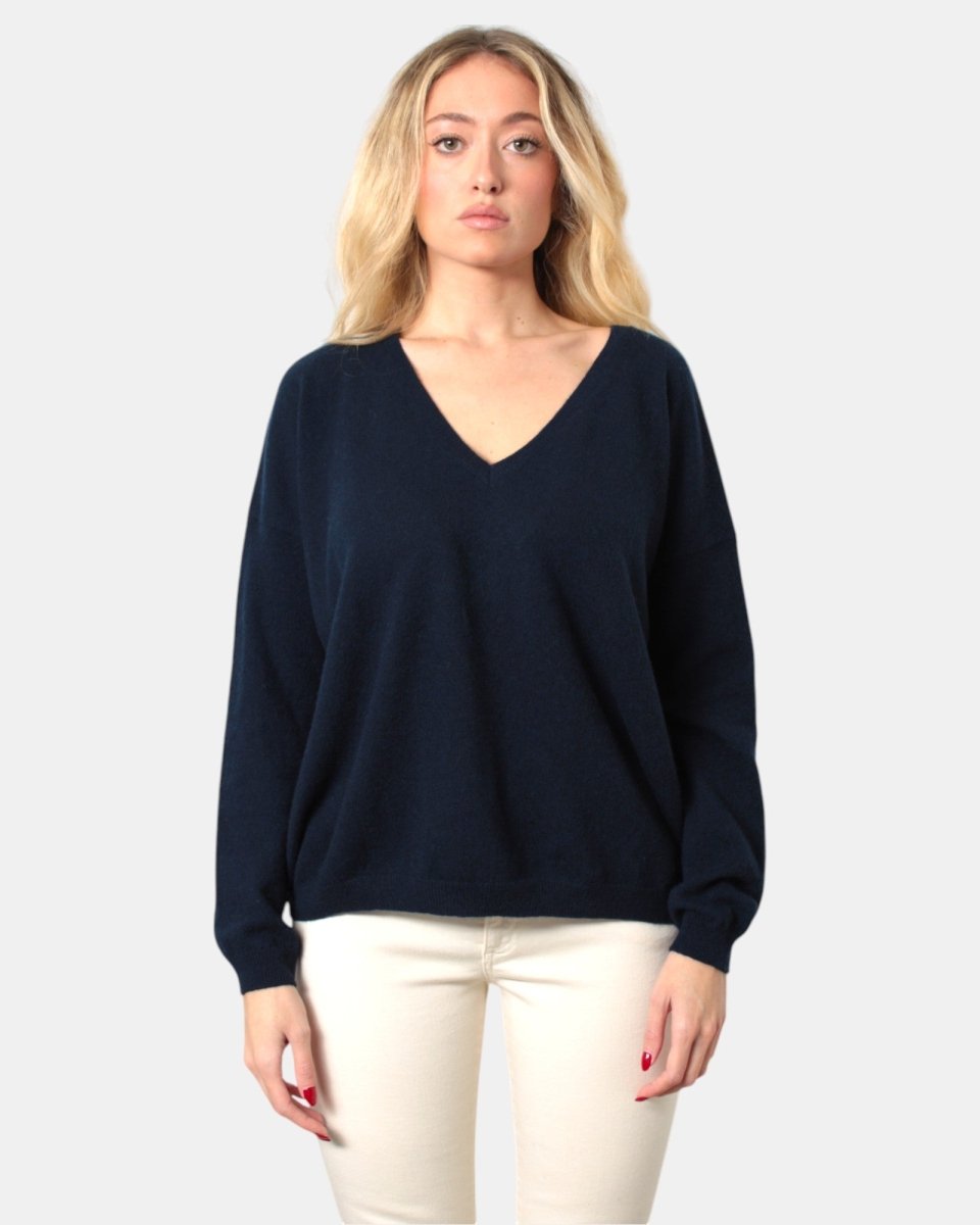 MAGLIA A V NAVY - 10Decimi