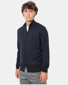 MAGLIA CON ZIP KANGRA - 00041 BLU - 10Decimi