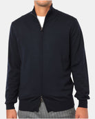 MAGLIA CON ZIP KANGRA - 00041 BLU - 10Decimi