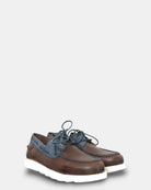 MOCASSINO DA BARCA KJORE PROJECT - BROWN/BLUE - 10Decimi