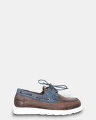 MOCASSINO DA BARCA KJORE PROJECT - BROWN/BLUE - 10Decimi