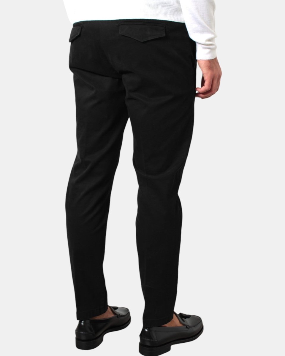 PANTALONE BE.ABLE MOD. LOUIS REGULAR - BLACK - 10Decimi