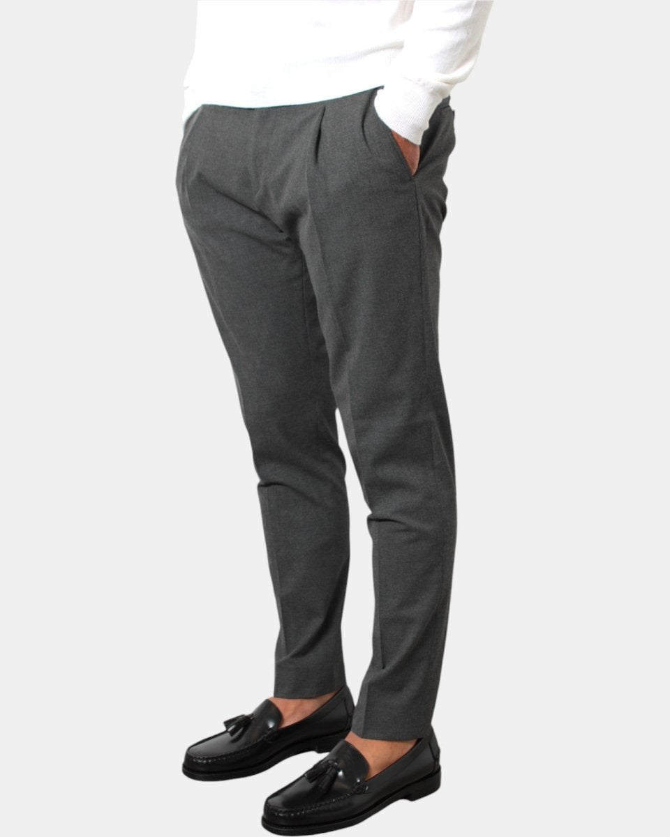 PANTALONE BE.ABLE MOD. RICCARDO - GRIGIO SCURO - 10Decimi