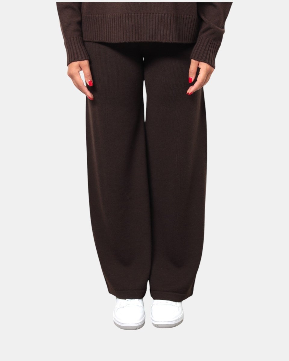 PANTALONE MAX MARA LEISURE MOD. EPOPEA - 003 MARRONE - 10Decimi