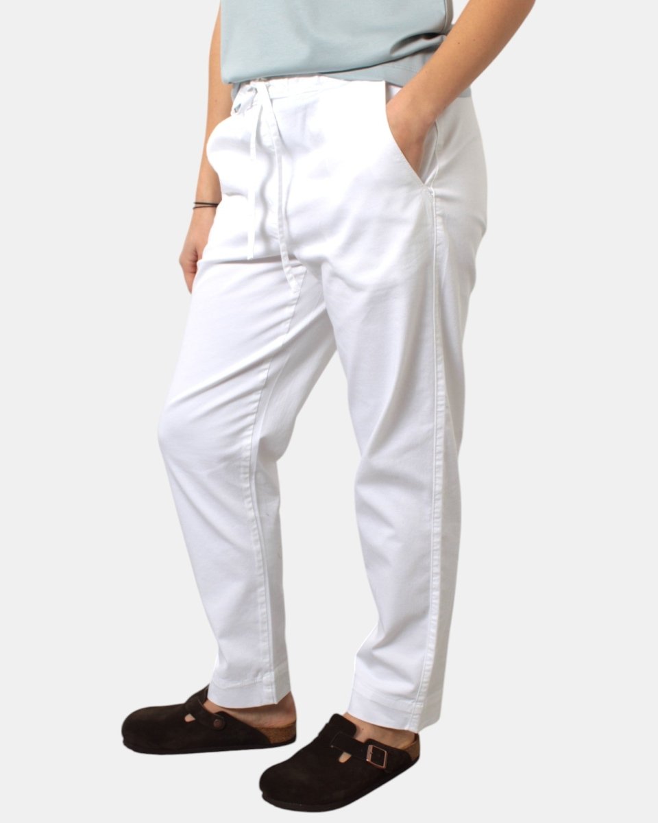 PANTALONE MAX MARA LEISURE MOD. MARA - 003 BIANCO - 10Decimi