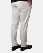 PANTALONE TASCA A FILO MICHELE CARBONE MOD. BRAD CAPRI - 009 PANNA - 10Decimi