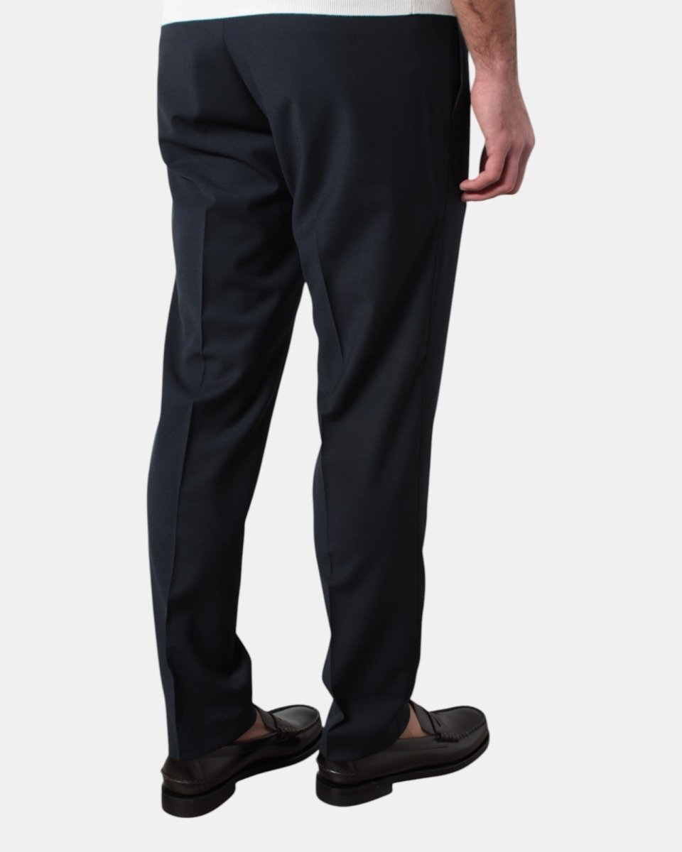 PANTALONE TASCA A FILO MICHELE CARBONE MOD. BRAD CAPRI - 016 NAVY - 10Decimi