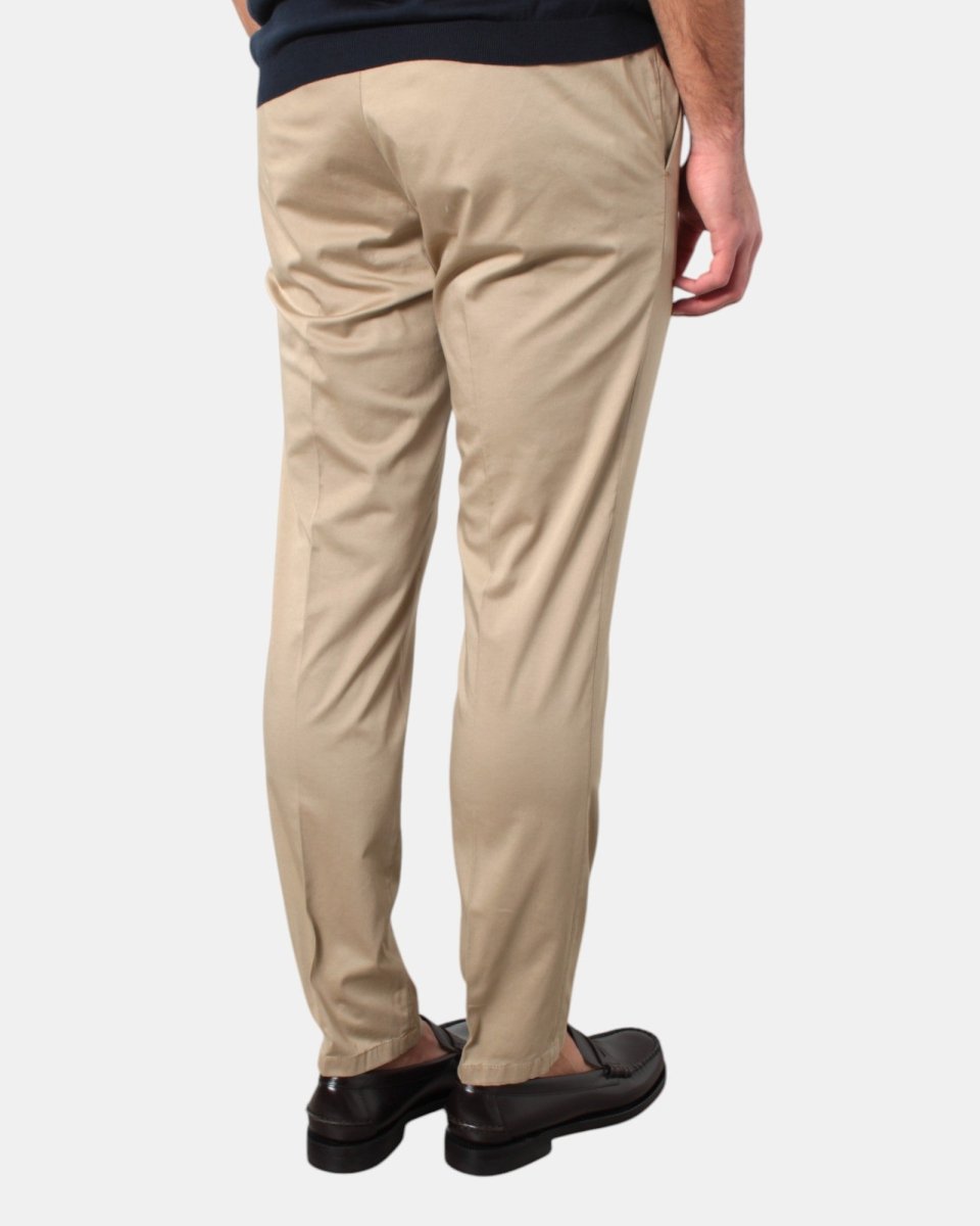 PANTALONE TASCA A FILO MICHELE CARBONE MOD. BRAD PLUS - 146 BEIGE - 10Decimi