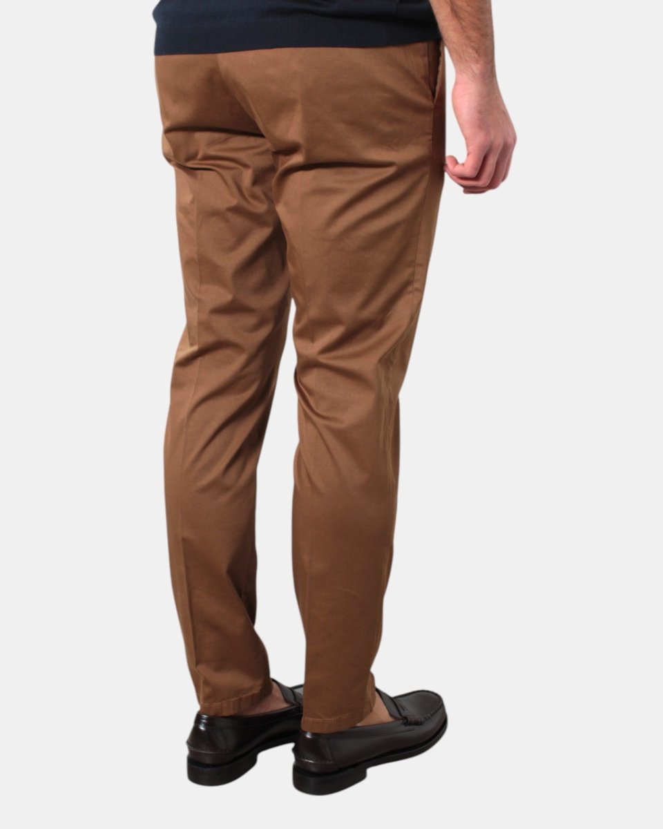 PANTALONE TASCA A FILO MICHELE CARBONE MOD. BRAD PLUS - 169 NOCCIOLA - 10Decimi