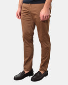 PANTALONE TASCA A FILO MICHELE CARBONE MOD. BRAD PLUS - 169 NOCCIOLA - 10Decimi