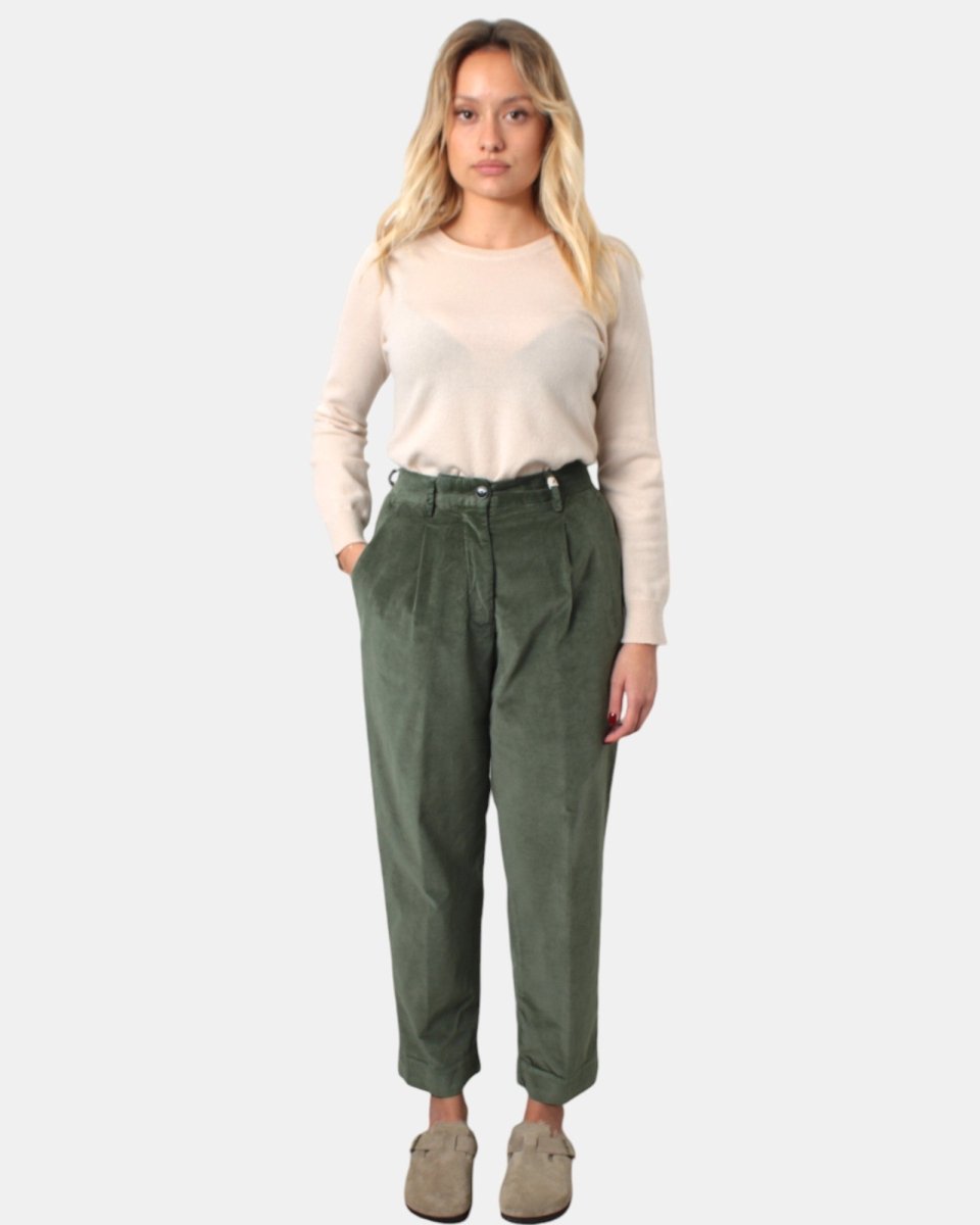 PANTALONE WHITE SAND - 29 VERDE - 10Decimi