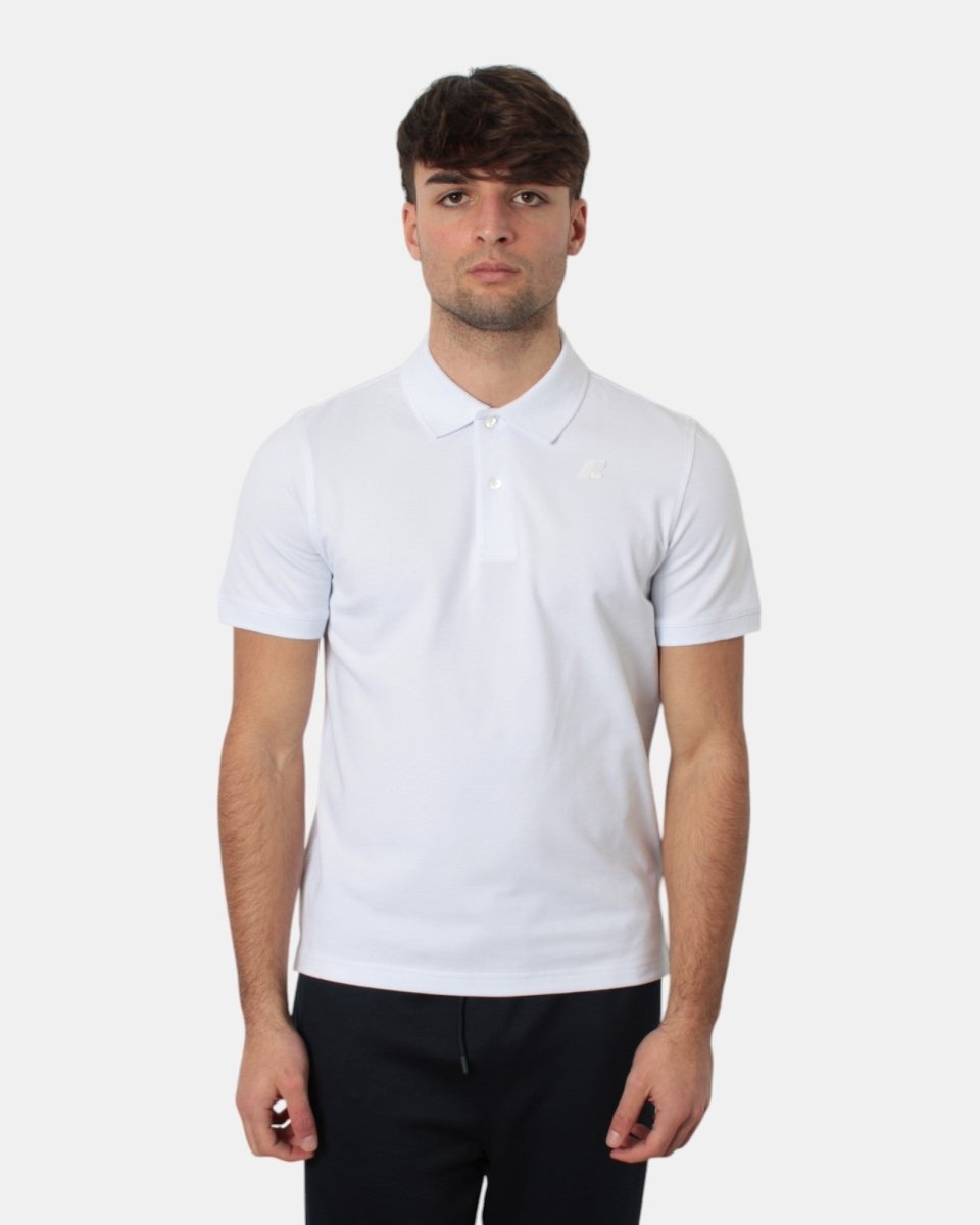 POLO A MANICA CORTA K WAY MOD. AMEDEE - 001 WHITE - 10Decimi