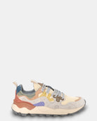 SNEAKERS FLOWER MOUNTAIN MOD. YAMANO 3 - BEIGE/MILK/VIOLET - 10Decimi