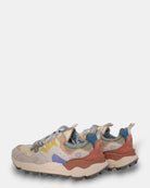 SNEAKERS FLOWER MOUNTAIN MOD. YAMANO 3 - BEIGE/MILK/VIOLET - 10Decimi